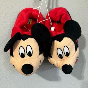 Disney Junior Mickey Mouse Toddlers Slip On Slippers Size‎ 9/10 Christmas